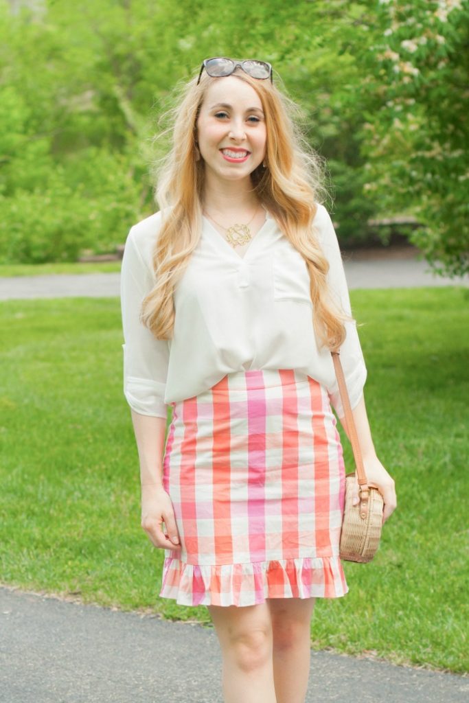 Workwear Wednesday Vol.2: Ruffled Gingham Skirt - CLASSY SASSY